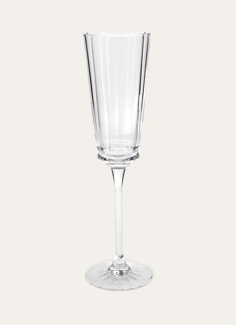 Bouchara Verre, Théière, Carafe^FLUTE A CHAMPAGNE EN CRISTALLIN PLISSÉ