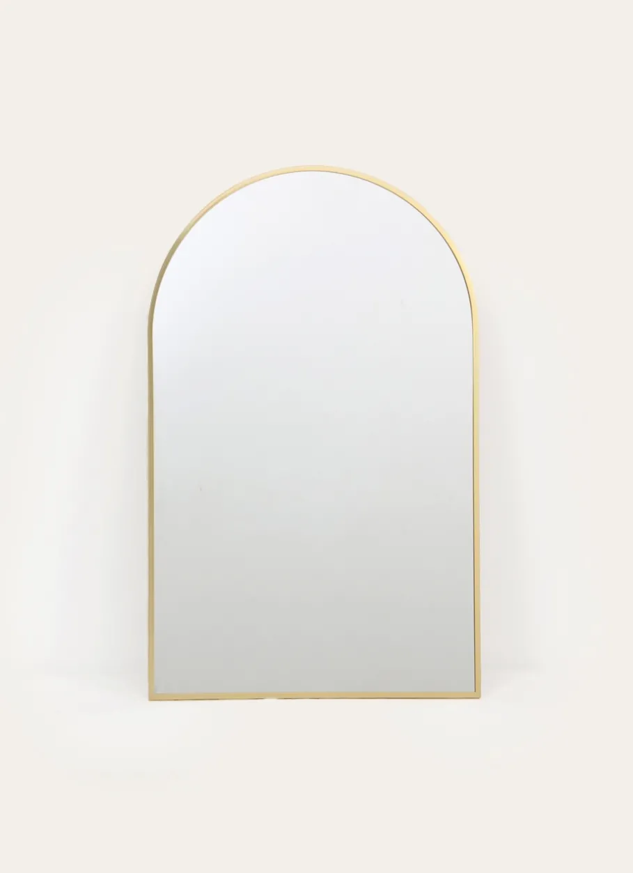 Bouchara Miroir^GRAND MIROIR DEMI-LUNE AVEC CADRE EN MÉTAL