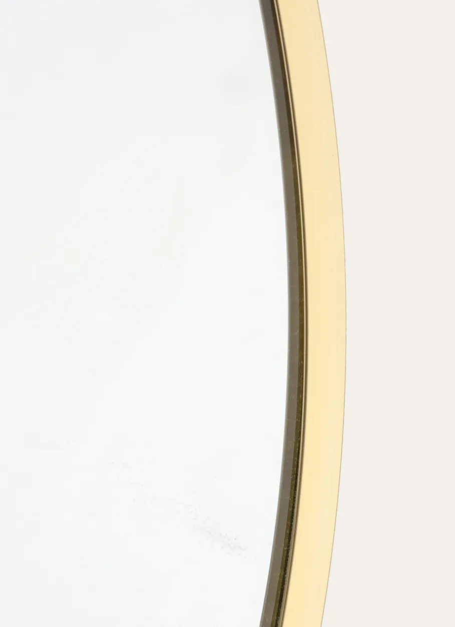 Bouchara Miroir^GRAND MIROIR DEMI-LUNE AVEC CADRE EN MÉTAL