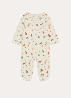 Enfant Bouchara Les Essentiels De Bebe^GRENOUILLÈRE EN COTON ANIMAUX DE LA JUNGLE