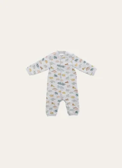 Enfant Bouchara Les Essentiels De Bebe^GRENOUILLÈRE EN JERSEY DINOSAURES ET ANIMAUX