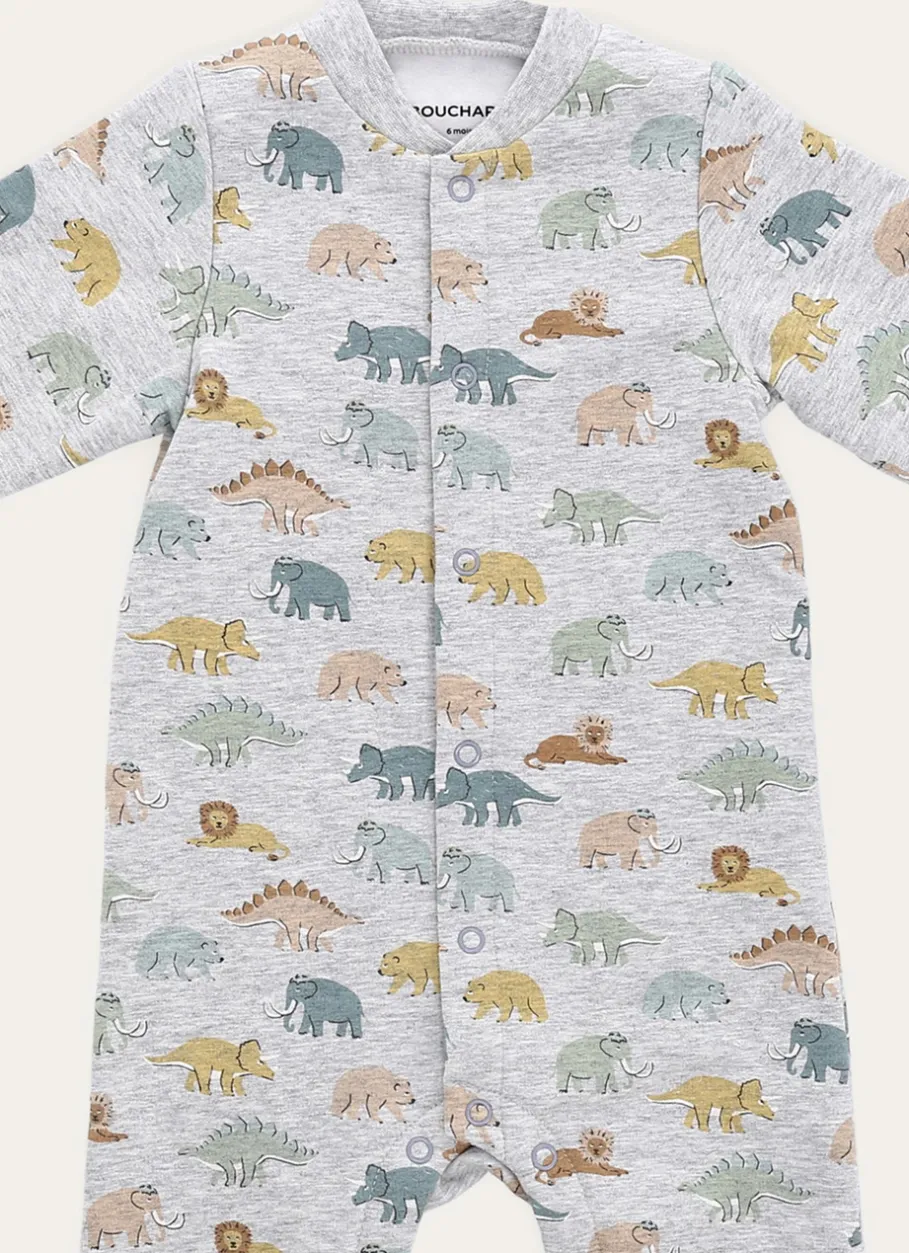 Enfant Bouchara Les Essentiels De Bebe^GRENOUILLÈRE EN JERSEY DINOSAURES ET ANIMAUX