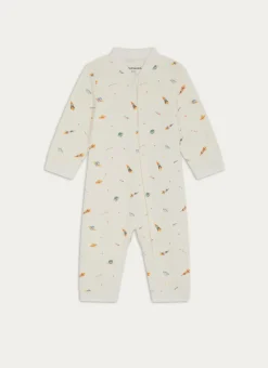 Enfant Bouchara Les Essentiels De Bebe^GRENOUILLÈRE ZIPPÉE EN MOLLETON IMPRIMÉ GALACTIQUE