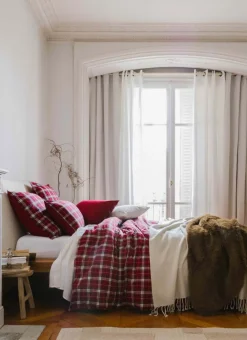 Bouchara Housse De Couette À Motifs|Chambre De Noël^HOUSSE DE COUETTE À CARREAUX TISSÉ TEINT TORQUHIL