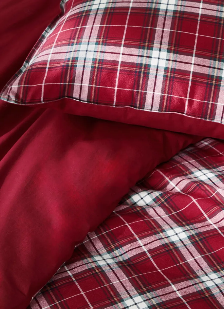 Bouchara Housse De Couette À Motifs|Chambre De Noël^HOUSSE DE COUETTE À CARREAUX TISSÉ TEINT TORQUHIL
