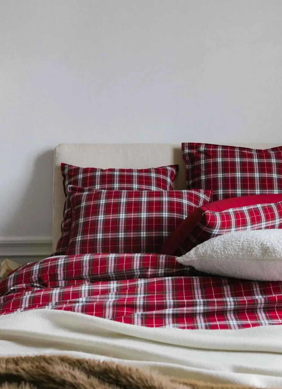 Bouchara Housse De Couette À Motifs|Chambre De Noël^HOUSSE DE COUETTE À CARREAUX TISSÉ TEINT TORQUHIL