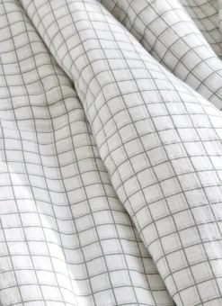 Enfant Bouchara Linge De Lit^HOUSSE DE COUETTE BÉBÉ EN GAZE DE COTON À CARREAUX