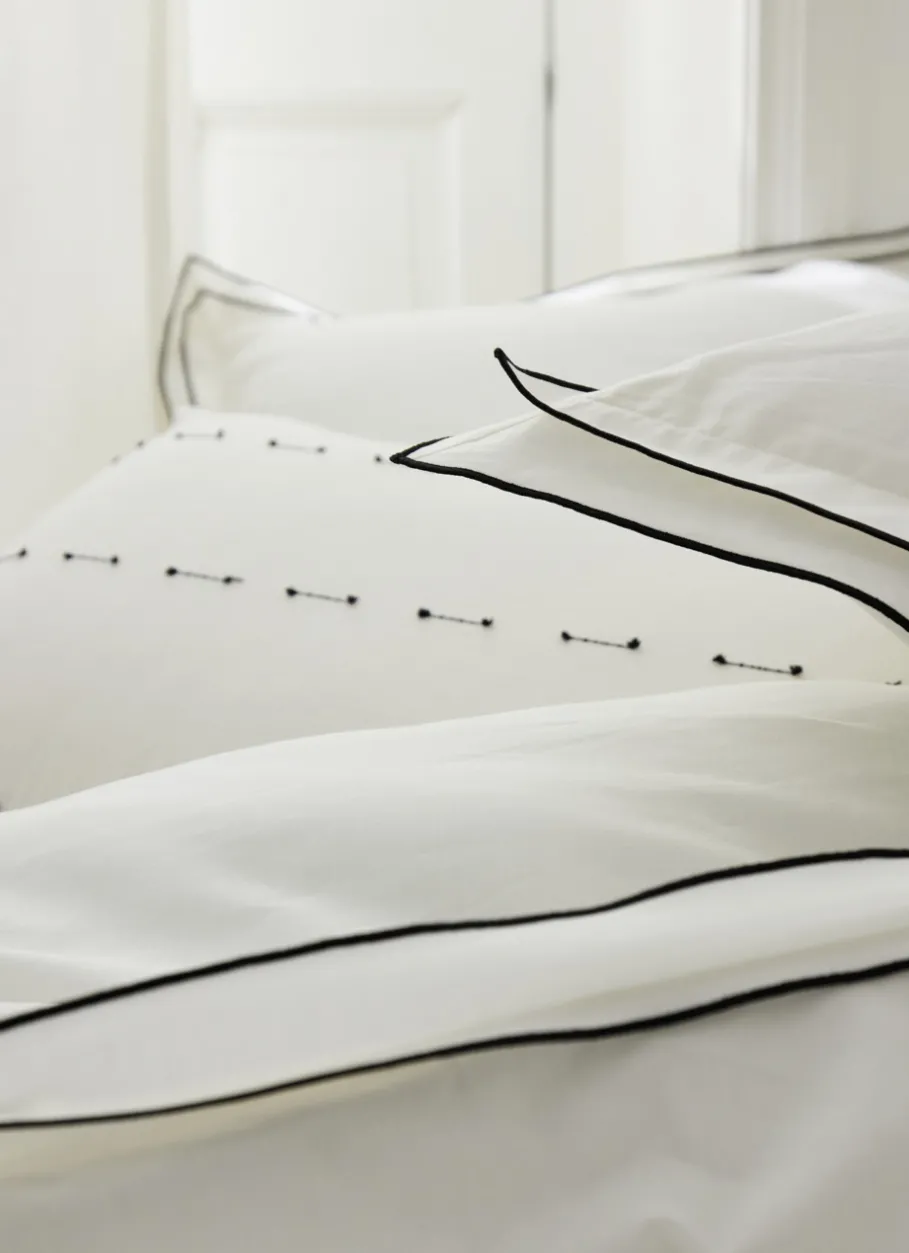 Bouchara Housse De Couette Unie^HOUSSE DE COUETTE COTON RECYCLÉ BOURDON CONTRASTÉ