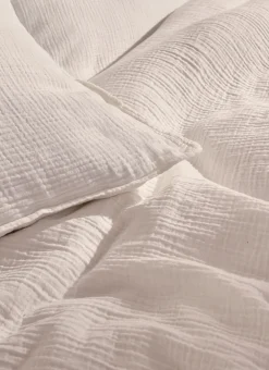 Bouchara Housse De Couette Unie^HOUSSE DE COUETTE DOUBLE GAZE DE COTON