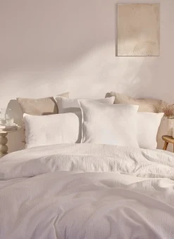 Bouchara Housse De Couette Unie^HOUSSE DE COUETTE DOUBLE GAZE DE COTON