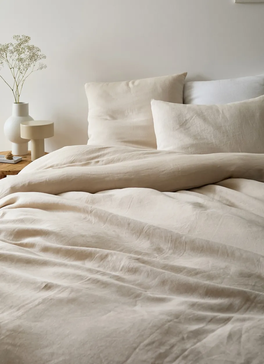 Bouchara Housse De Couette Unie^HOUSSE DE COUETTE EN LIN LAVÉ