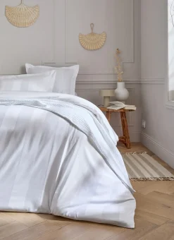 Bouchara Housse De Couette Unie^HOUSSE DE COUETTE RAYÉE EN SATIN DE COTON