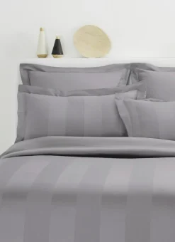 Bouchara Housse De Couette Unie^HOUSSE DE COUETTE RAYÉE EN SATIN DE COTON