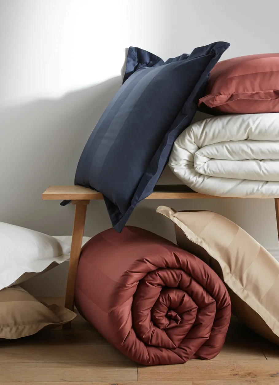 Bouchara Housse De Couette Unie^HOUSSE DE COUETTE RAYÉE EN SATIN DE COTON