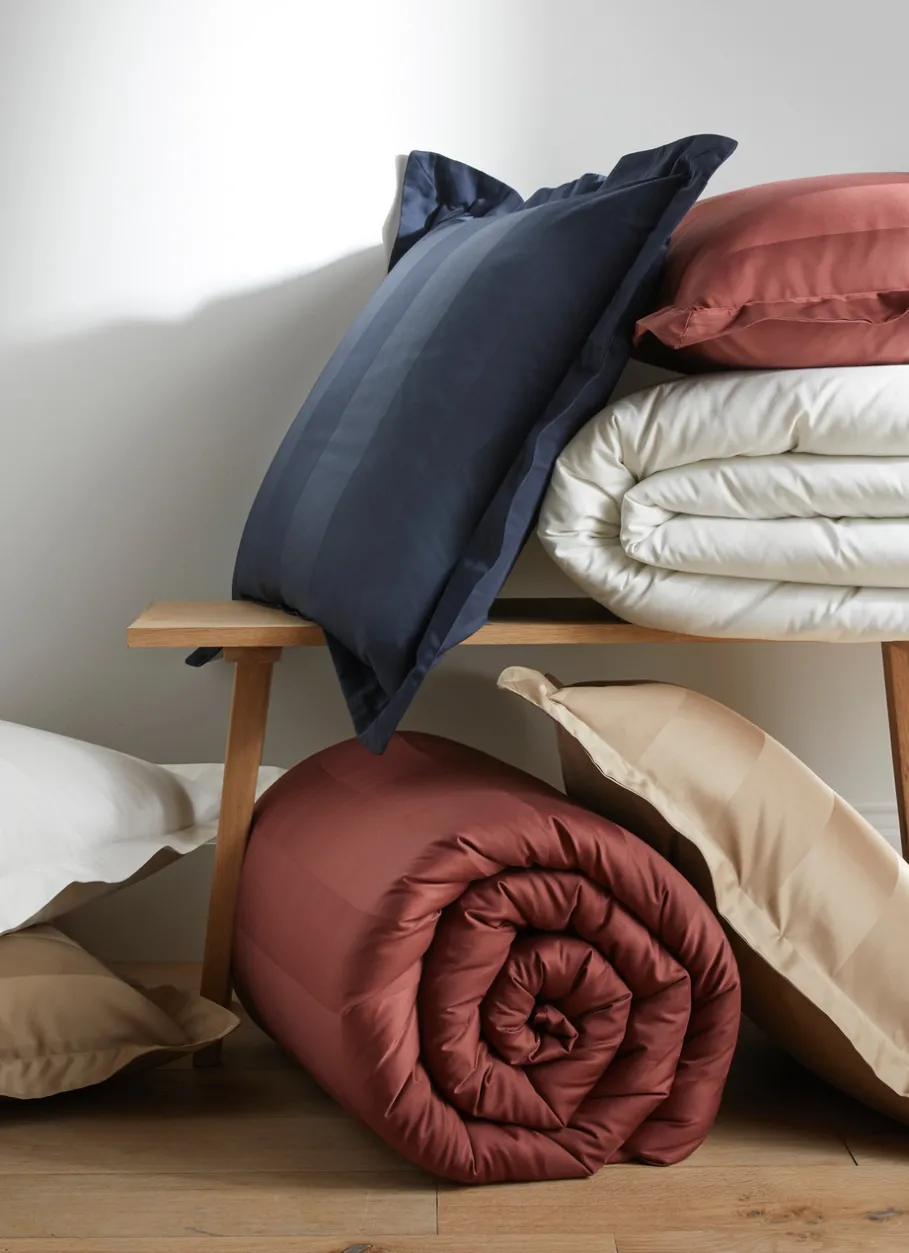 Bouchara Housse De Couette Unie^HOUSSE DE COUETTE RAYÉE EN SATIN DE COTON