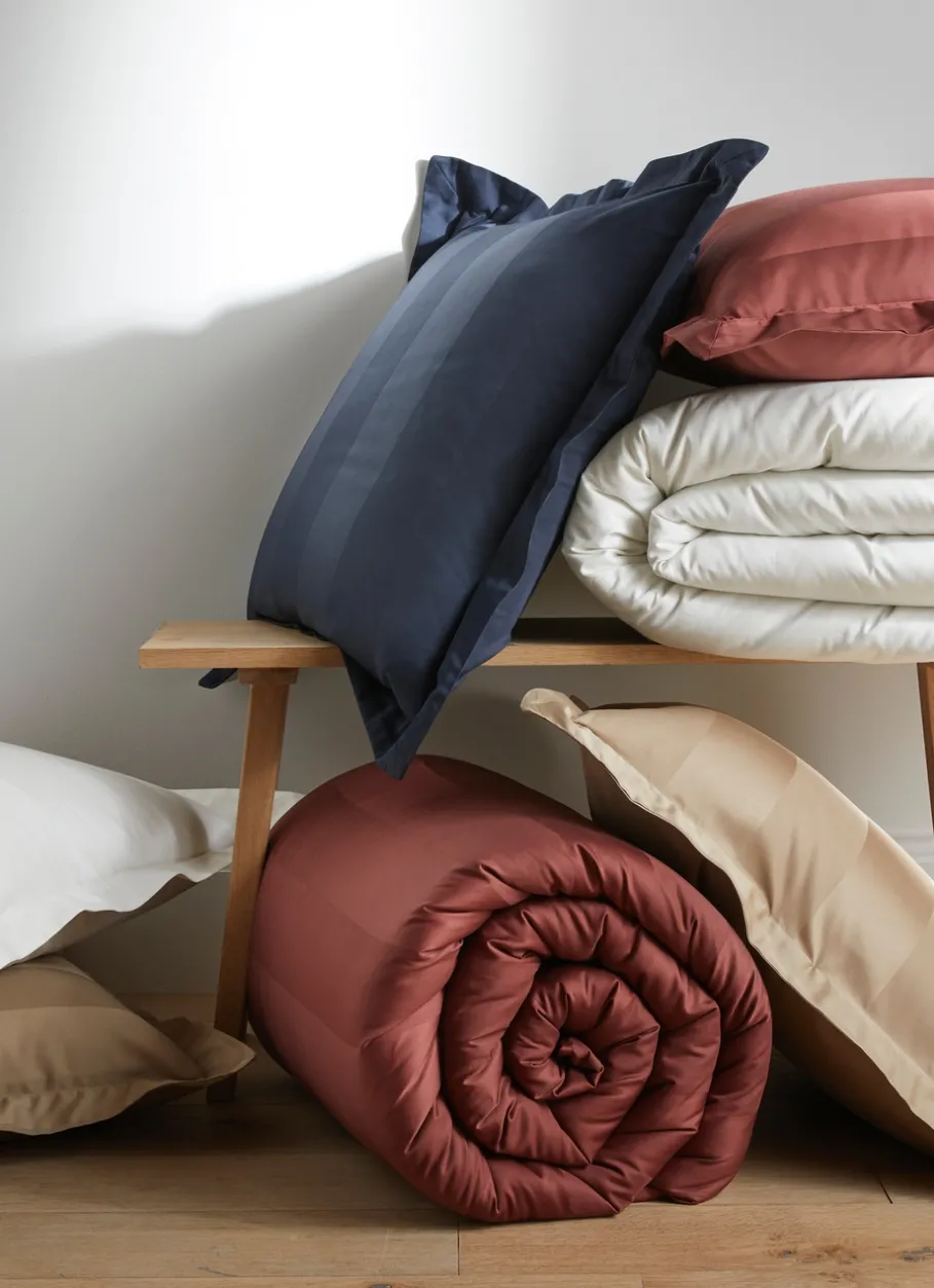 Bouchara Housse De Couette Unie^HOUSSE DE COUETTE RAYÉE EN SATIN DE COTON