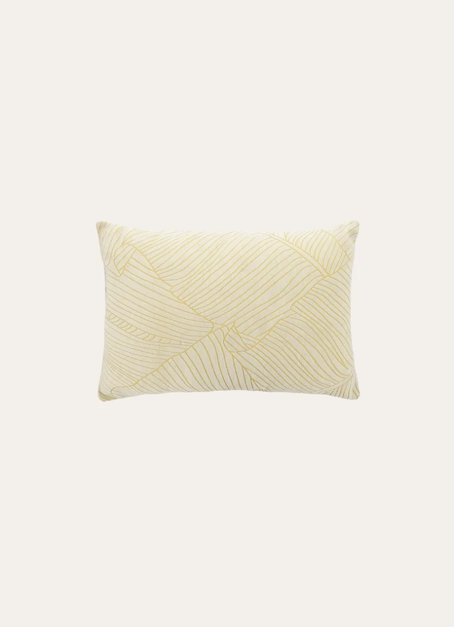 Bouchara Coussin, Coussin De Sol^HOUSSE DE COUSSIN JACQUARD MOTIF FEUILLES