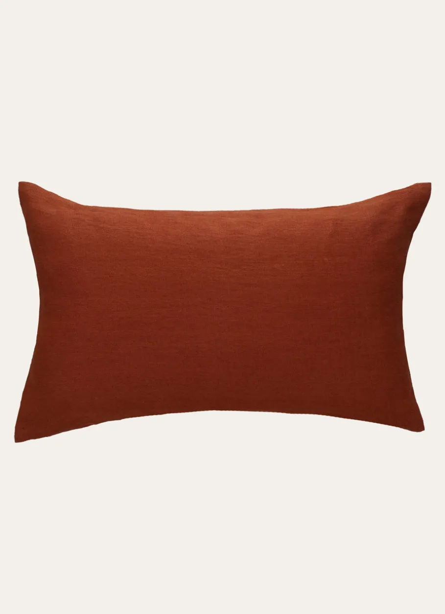 Bouchara Coussin, Coussin De Sol^HOUSSE DE COUSSIN RECTANGULAIRE EN LIN LAVÉ
