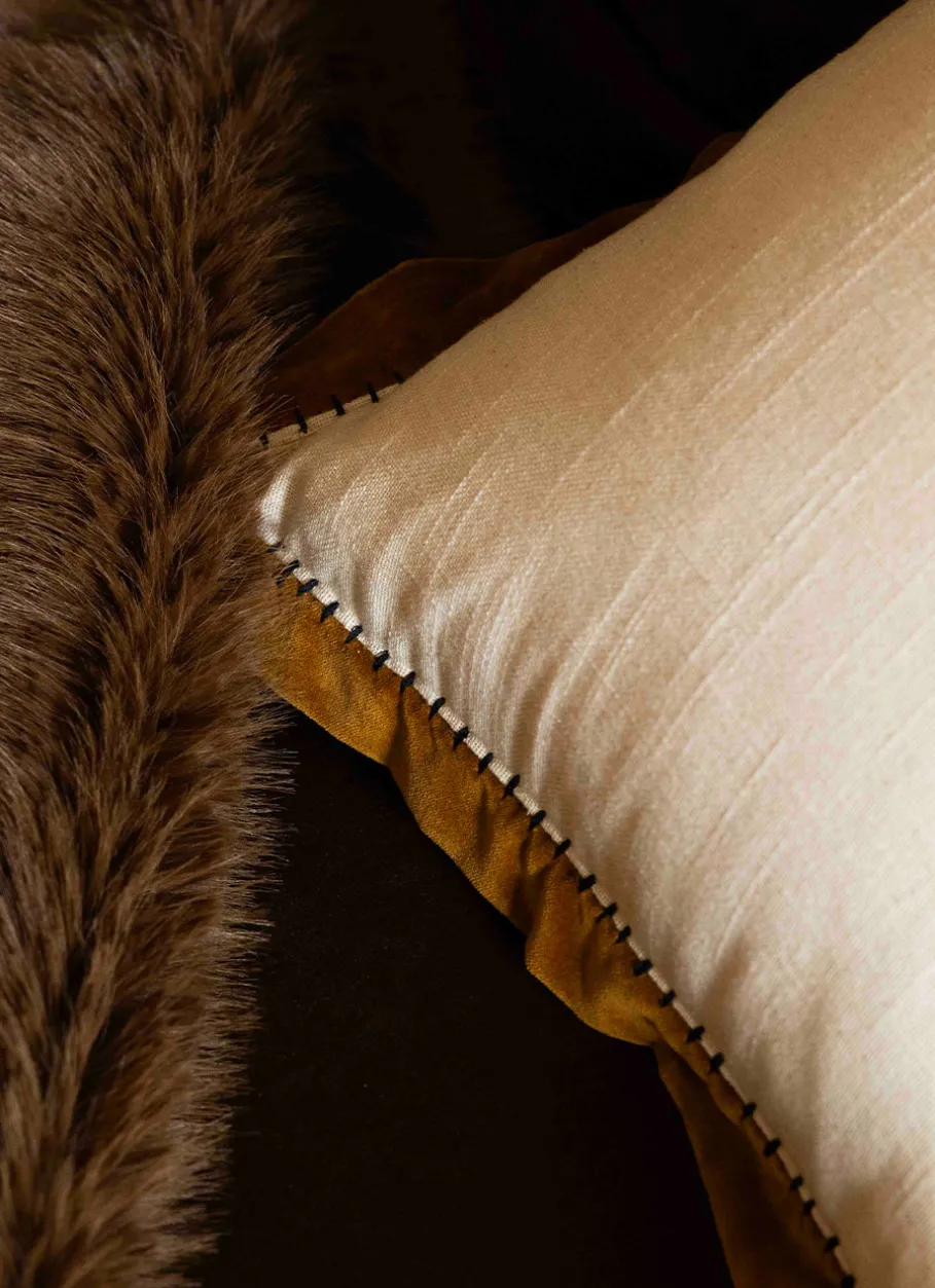 Bouchara Coussin, Coussin De Sol|Chambre De Noël^HOUSSE DE COUSSIN TEXTURÉE FINITION EN VELOURS