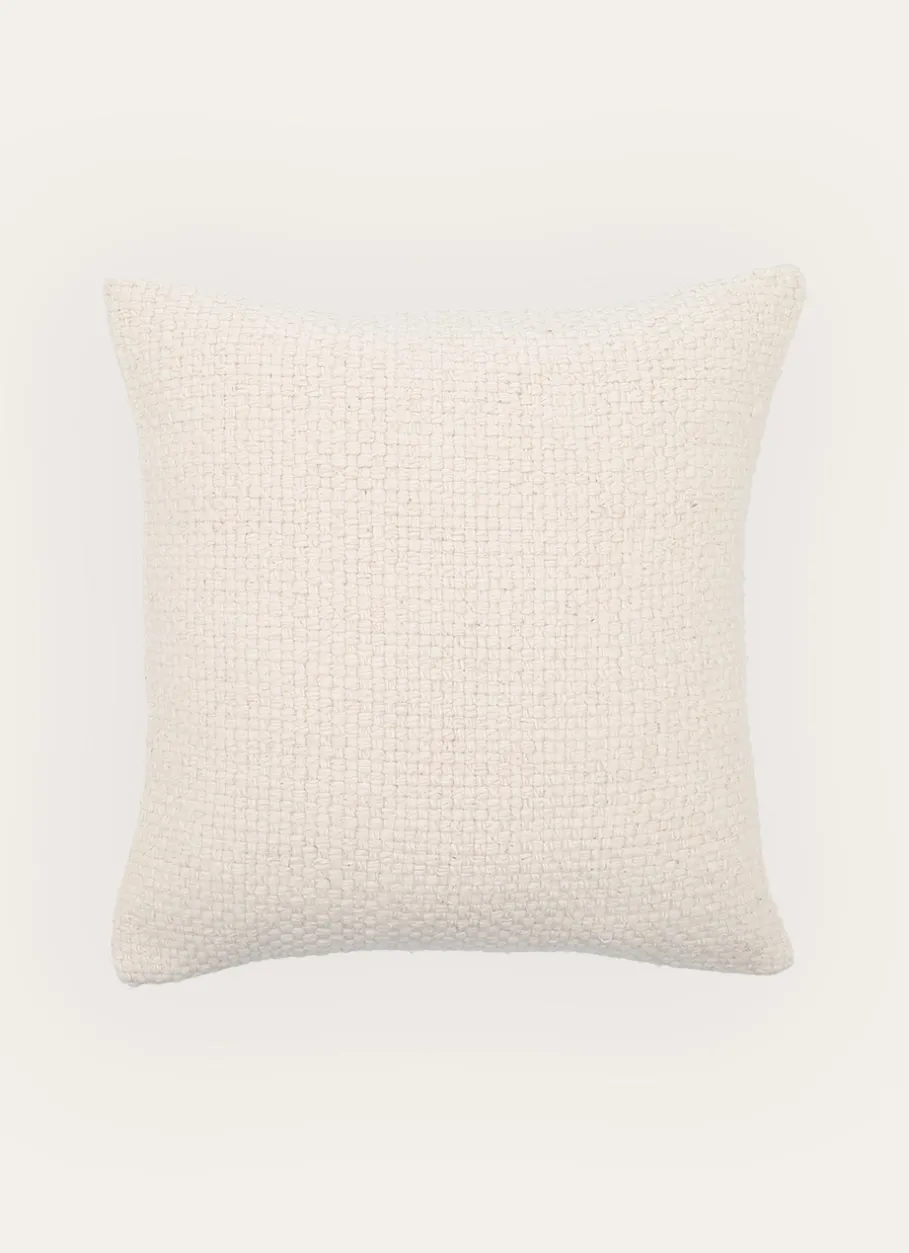Bouchara Coussin, Coussin De Sol|Chambre De Noël^HOUSSE DE COUSSIN UNIE AVEC TISSAGE FANTAISIE