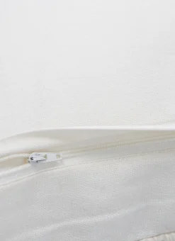 Bouchara Coussin, Coussin De Sol|Chambre De Noël^HOUSSE DE COUSSIN UNIE AVEC TISSAGE FANTAISIE