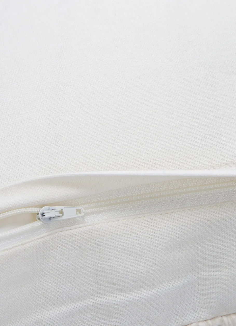 Bouchara Coussin, Coussin De Sol|Chambre De Noël^HOUSSE DE COUSSIN UNIE AVEC TISSAGE FANTAISIE