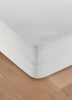 Bouchara Protection Literie^HOUSSE INTÉGRALE EN ÉPONGE BOUCLETTE ANTI-ACARIENS