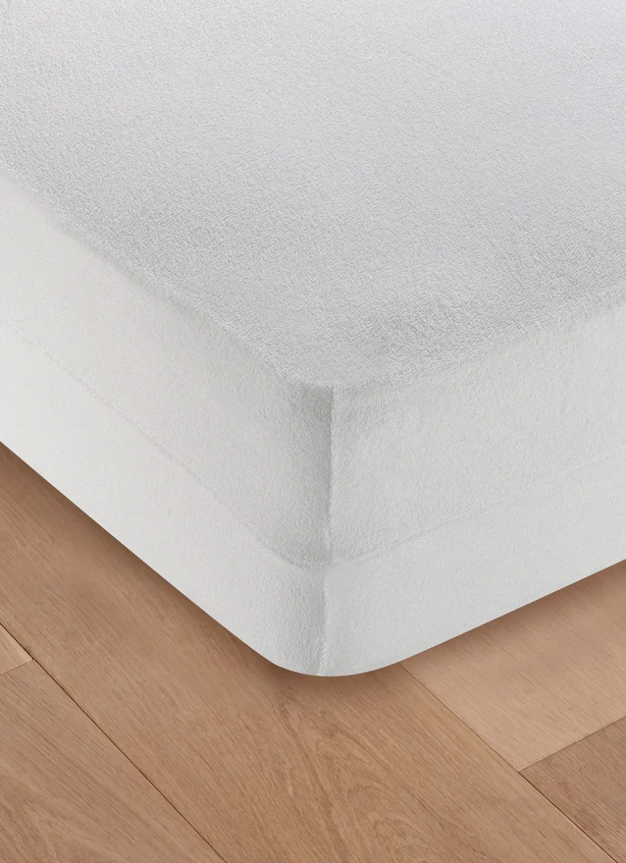 Bouchara Protection Literie^HOUSSE INTÉGRALE EN ÉPONGE BOUCLETTE ANTI-ACARIENS