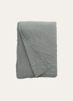 Bouchara Jete De Lit, Edredon^JETÉ DE LIT EN COTON LAVÉ NID D'ABEILLE