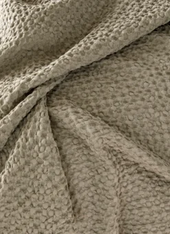 Bouchara Jete De Lit, Edredon^JETÉ DE LIT EN COTON LAVÉ NID D'ABEILLE