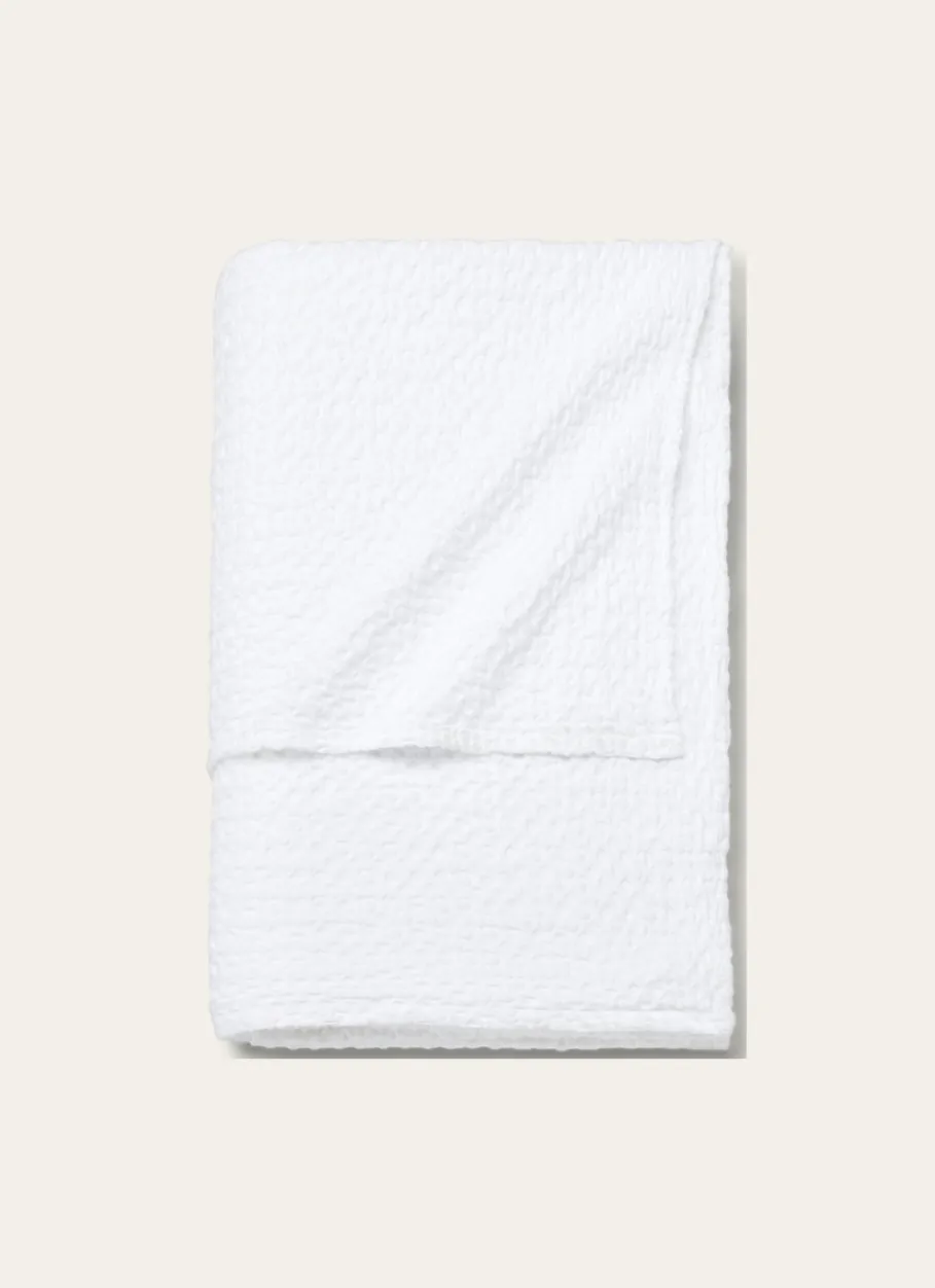 Bouchara Jete De Lit, Edredon^JETÉ DE LIT EN COTON LAVÉ NID D'ABEILLE