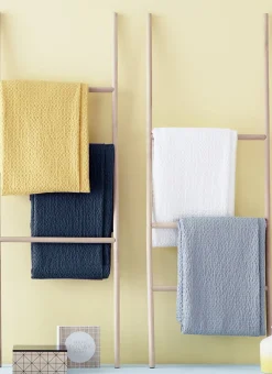 Bouchara Jete De Lit, Edredon^JETÉ DE LIT EN COTON LAVÉ NID D'ABEILLE