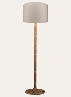 Bouchara Lampe, Lampadaire^LAMPADAIRE PIED EN BOIS TRAVAILLÉ