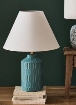 Bouchara Lampe, Lampadaire^LAMPE À POSER CÉRAMIQUE VERT D'EAU