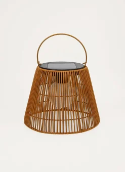 Bouchara Bougeoir, Lanterne^LANTERNE SOLAIRE EN RÉSINE TRESSÉE