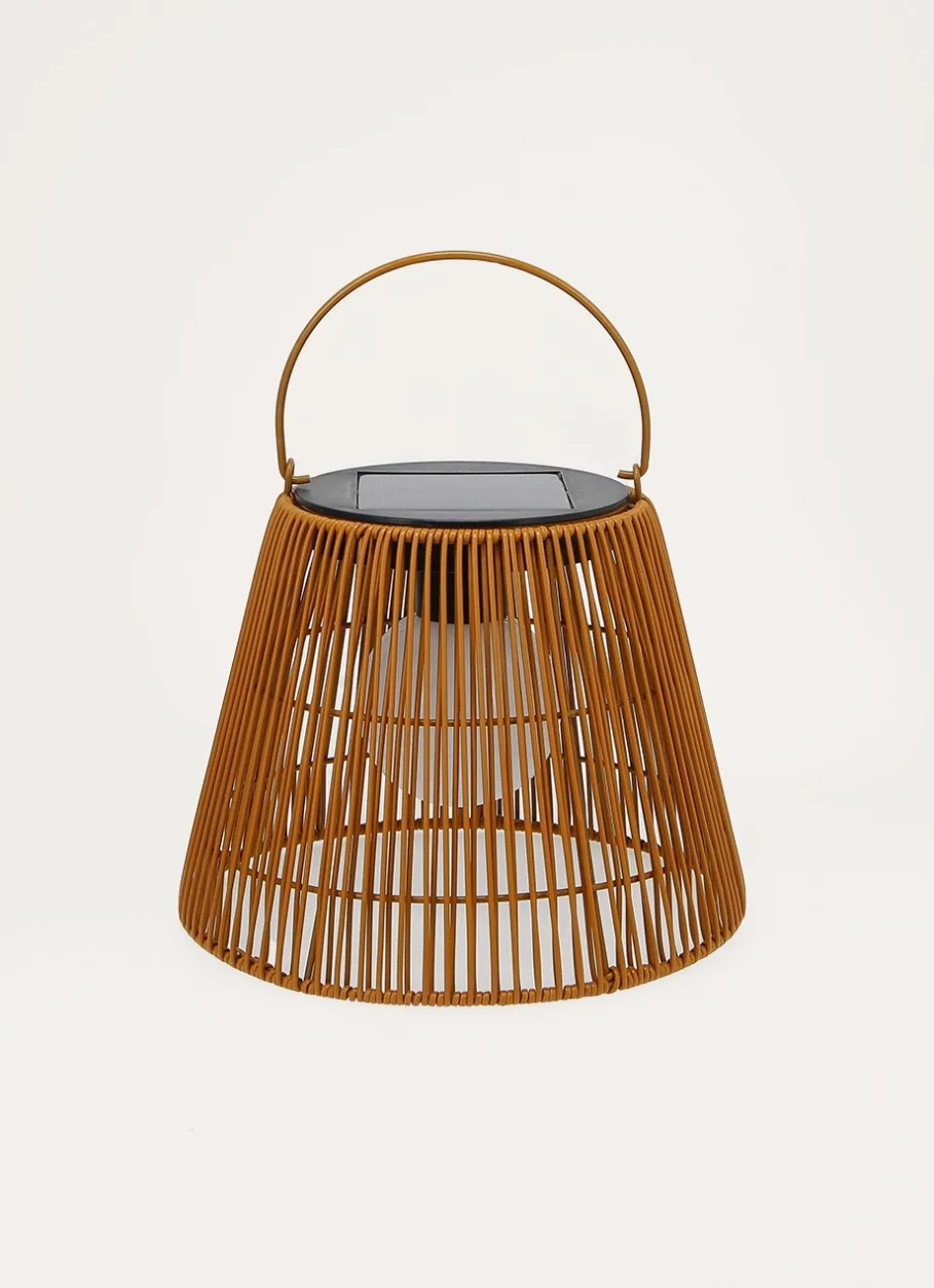 Bouchara Bougeoir, Lanterne^LANTERNE SOLAIRE EN RÉSINE TRESSÉE