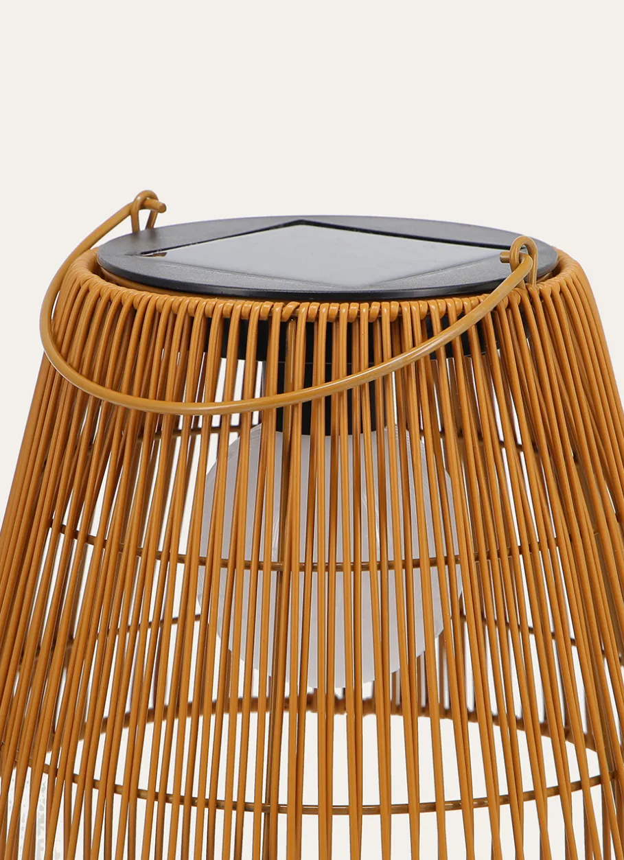 Bouchara Bougeoir, Lanterne^LANTERNE SOLAIRE EN RÉSINE TRESSÉE