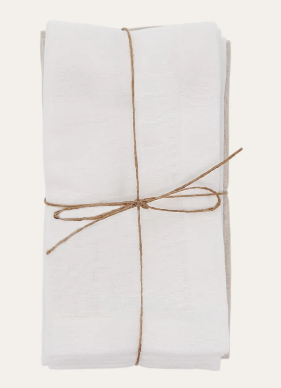 Bouchara Serviette De Table^LOT 4 SERVIETTES EN COTON