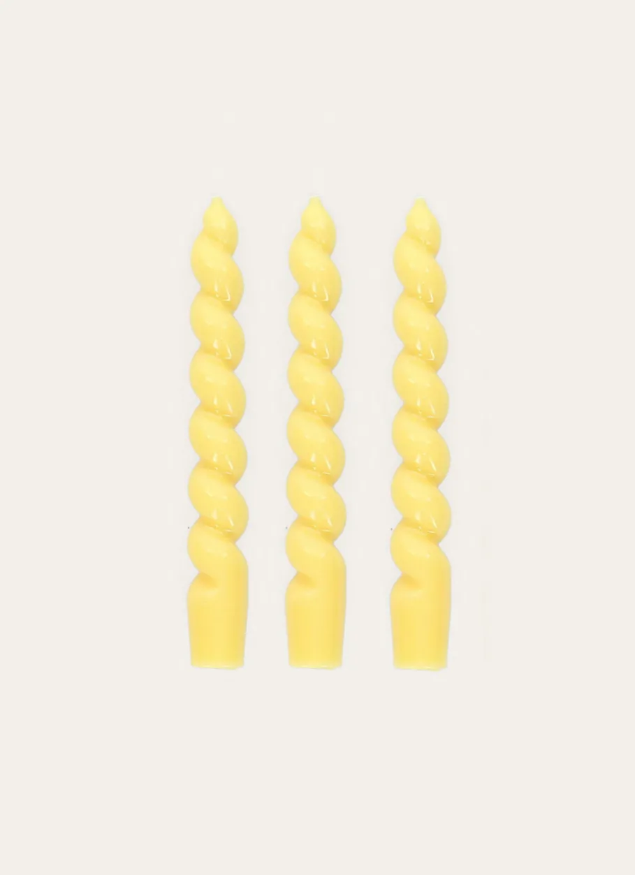 Bouchara Bougie^LOT DE 3 BOUGIES TORSADÉES