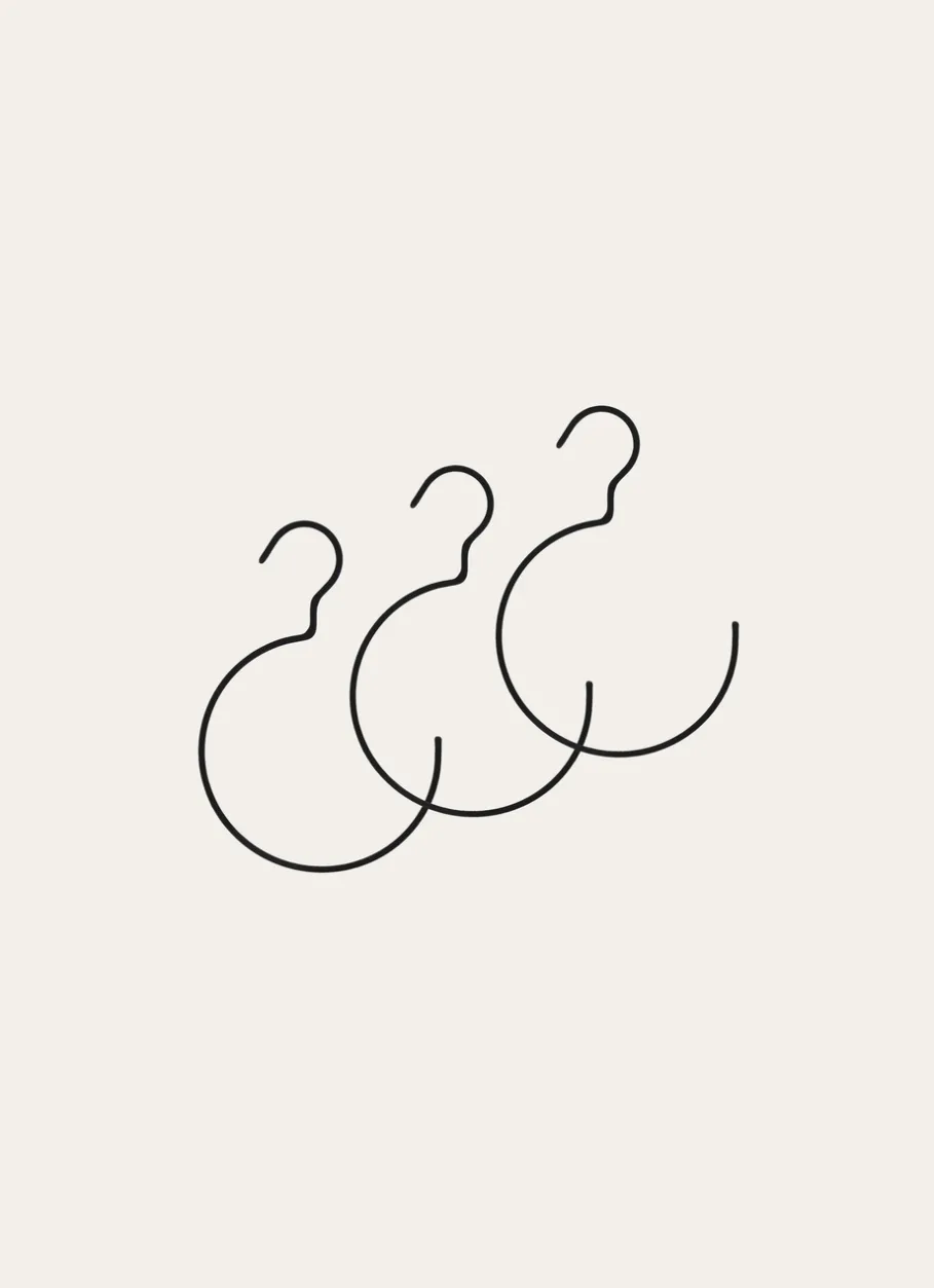 Bouchara Aménagement De Placard^LOT DE 3 CINTRES RONDS EN CORDE E