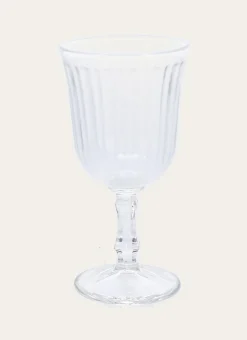 Bouchara Verre, Théière, Carafe^LOT DE 6 GRANDS VERRES À EAU SUR PIED