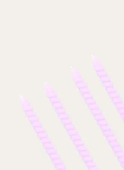 Bouchara Bougie^LOT DE 4 MINI BOUGIES TORSADÉES