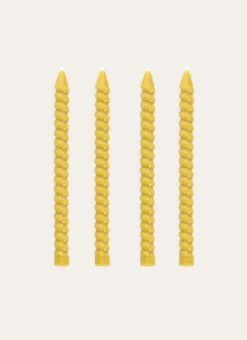 Bouchara Bougie^LOT DE 4 MINI BOUGIES TORSADÉES