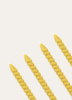 Bouchara Bougie^LOT DE 4 MINI BOUGIES TORSADÉES