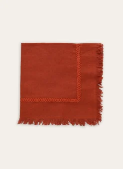 Bouchara Serviette De Table^LOT DE 2 SERVIETTES DE TABLE BRODÉES AVEC FINITION