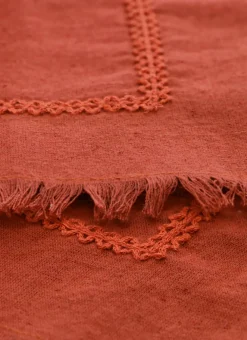 Bouchara Serviette De Table^LOT DE 2 SERVIETTES DE TABLE BRODÉES AVEC FINITION