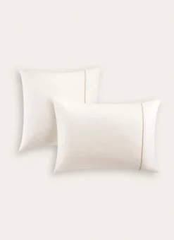 Bouchara Taie Unie^LOT DE 2 TAIES D'OREILLER EN FLANELLE UNIE RAGOON