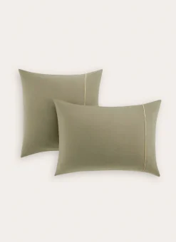 Bouchara Taie Unie^LOT DE 2 TAIES D'OREILLER EN FLANELLE UNIE RAGOON