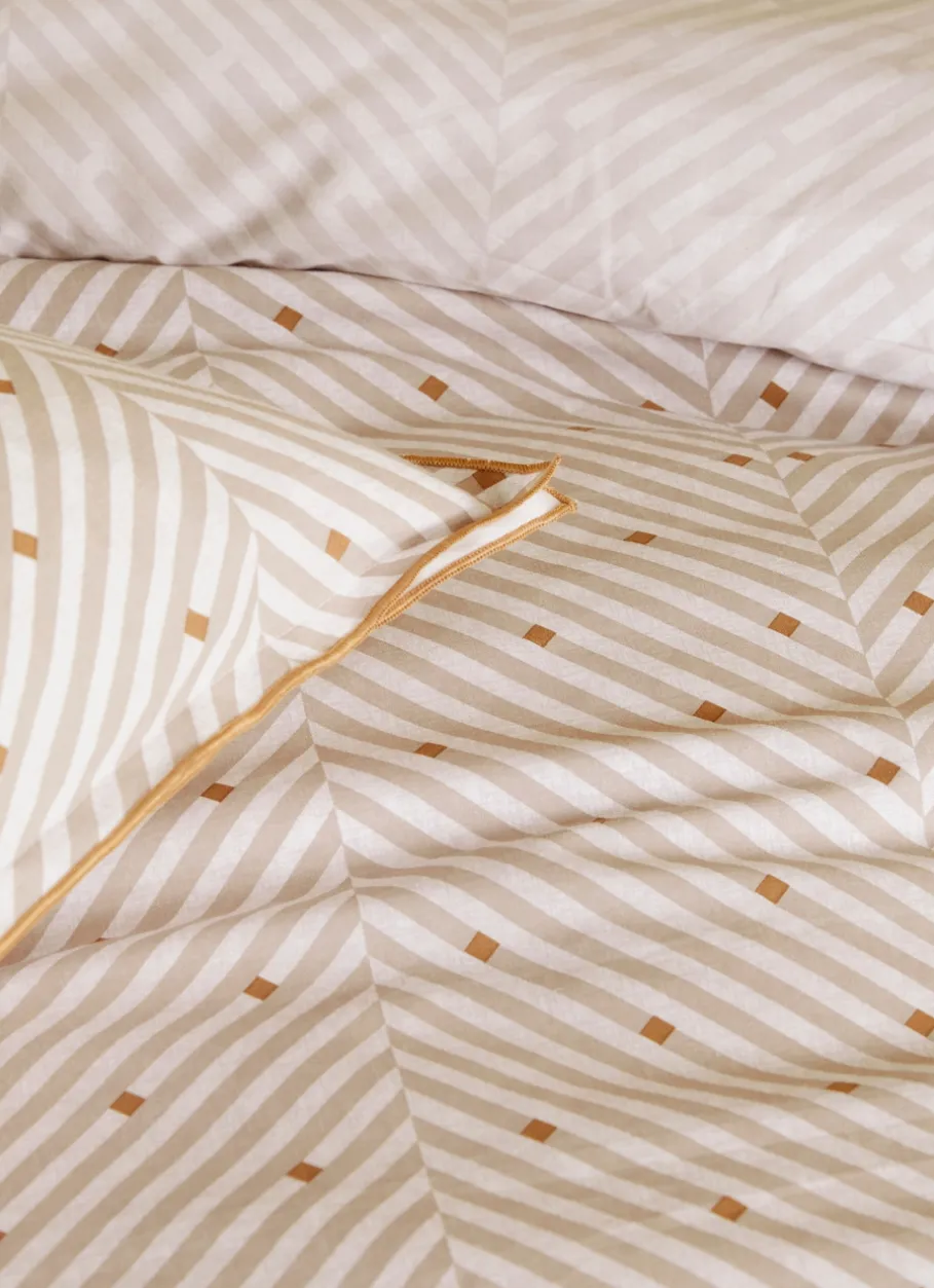 Bouchara Taie À Motifs^LOT DE 2 TAIES D’OREILLER EN PERCALE DE COTON ANDO