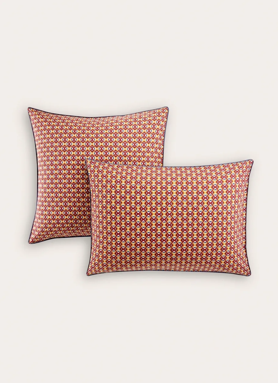 Bouchara Taie À Motifs^LOT DE 2 TAIES D'OREILLER IMPRIMÉ GÉOMÉTRIQUE